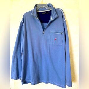 Nautica Blue Quarter-Zip Pullover